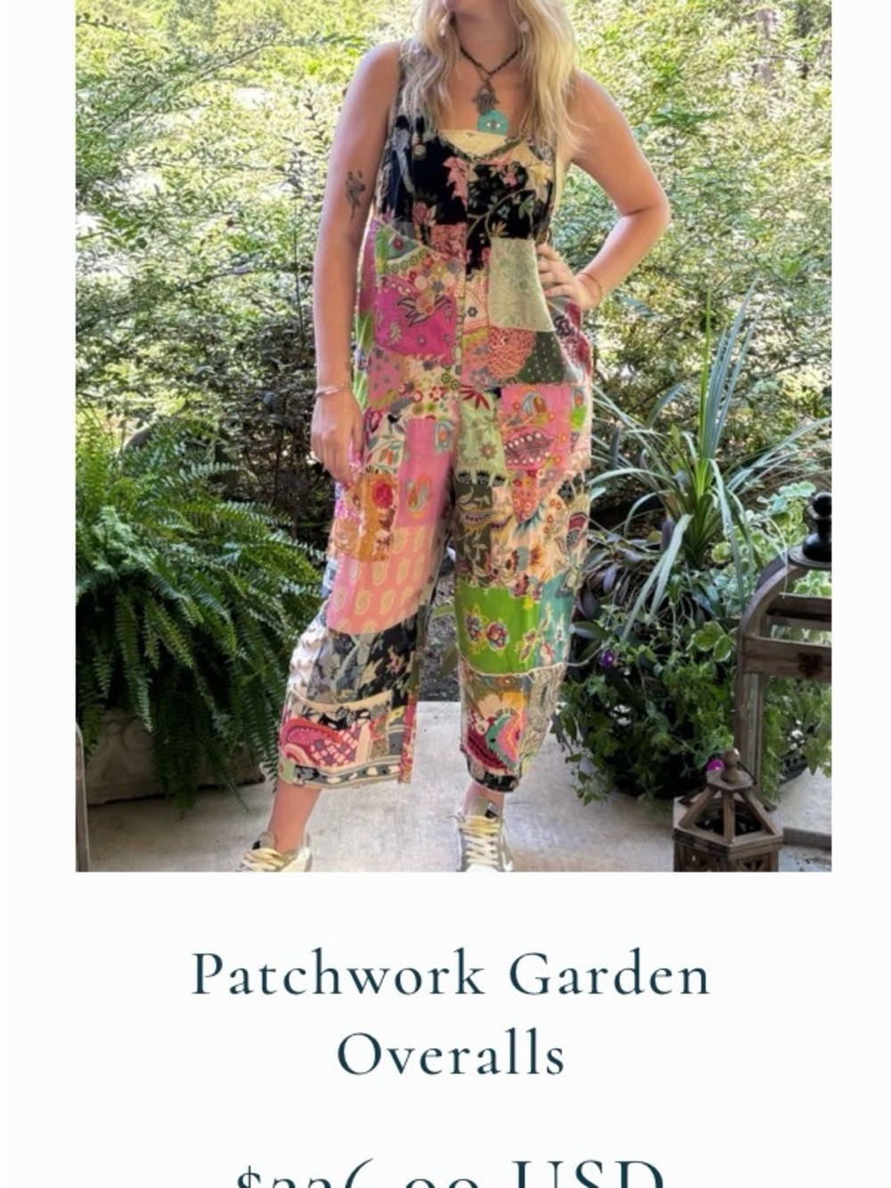 Patchwork Garden Jumpsuit - Multicolor jaded Gypsy